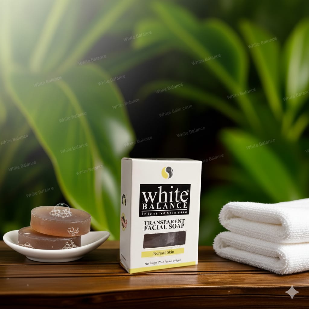 white balance facial soap